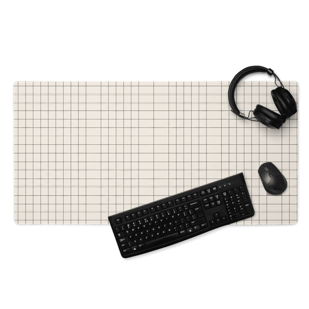 Minimal Desk Mat — Grid 01 — Elevate your workspace. Elevate your focus.
